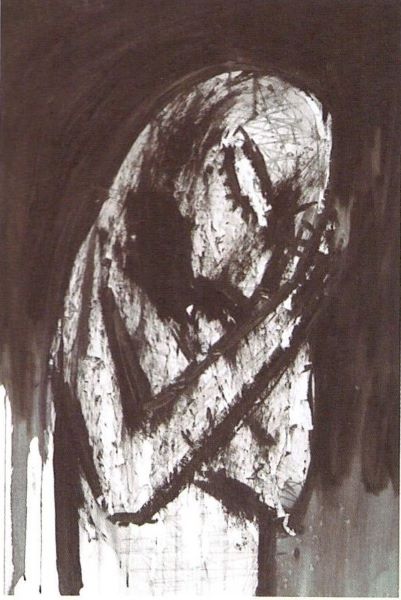 Black Tears, 2004, Acrylic Ink on paper, 100x71cm